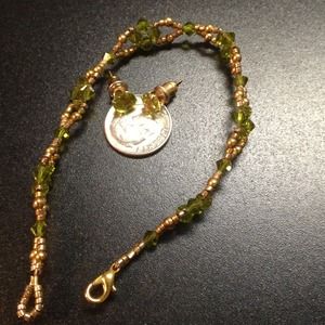 SOLD Peridot Bracelet and Earrings