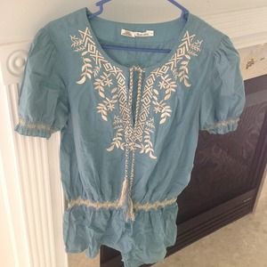 Cute Tie Front Shirt