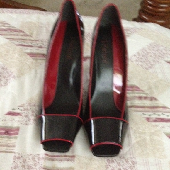 J-Renea brand Red and Black Pumps