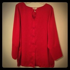 💋Luxurious Red Valerie Stevens 100% Pure silk pjs