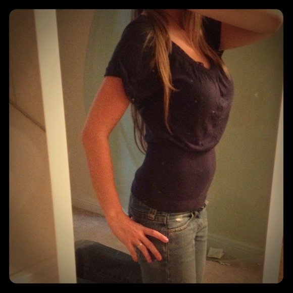 Navy Elie Tahari top