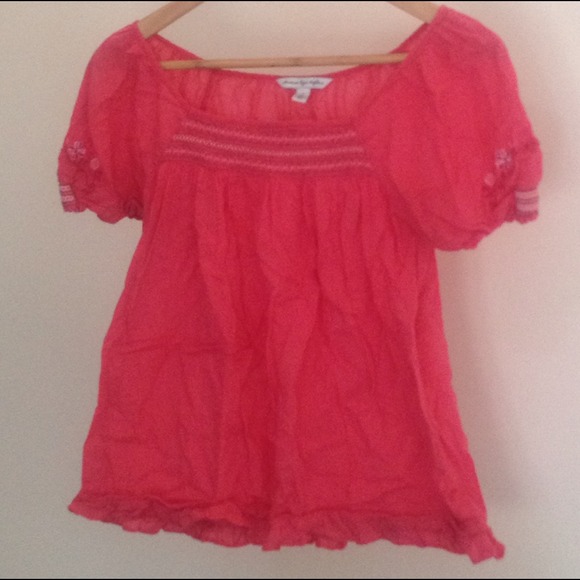 American Eagle Dark Pink Top