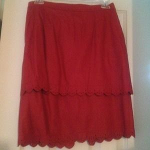 Vera pelle leather skirt