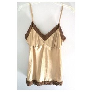 ️Closet Clearout! Gold Hawk Bronze Silk Cami