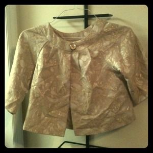 Gold vintage-inspired shrunken jacket / shrug