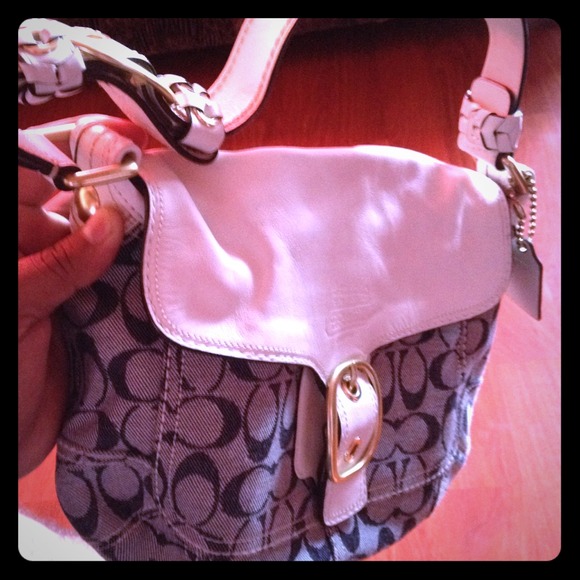 Authentic limited edition denim coach purse