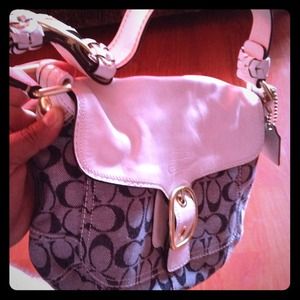 Authentic limited edition denim coach purse