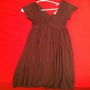 Brown tunic or dress.