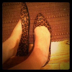 ⚡bundled⚡Sparkly cheetah flats