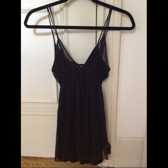 Joe's Jeans sheer chiffon polka dot tank - Picture 1 of 2
