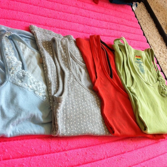 $5 each (forever21,hollister,oldnavy)