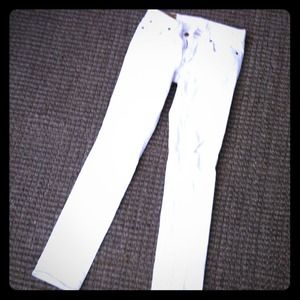 Calvin Klein CK39 white skinny jeans