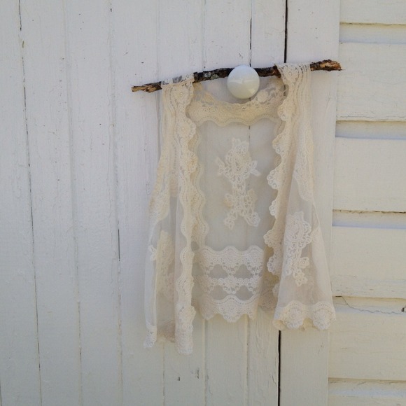 Vintage lace vest