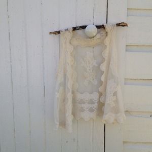 Vintage lace vest
