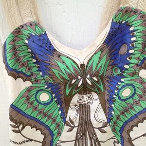 Free people butterfly dress size 6