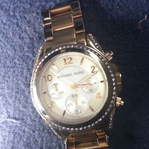 Reserved @kaitlynnicole Gold Michael Kors Watch