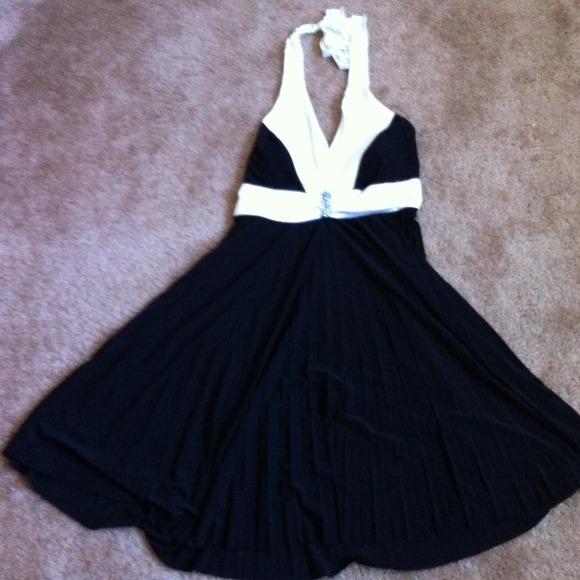 Black and white dress