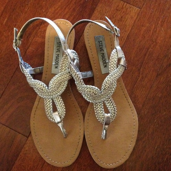 Reserved bundle REDUCED!!  Sandals and striped tee