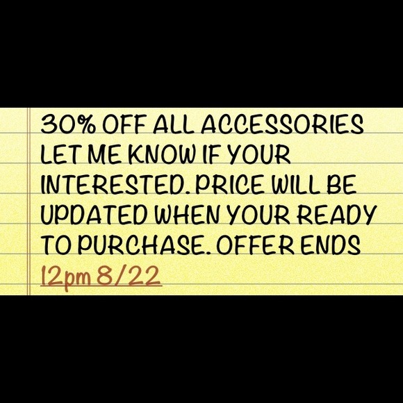 30% off all accesories