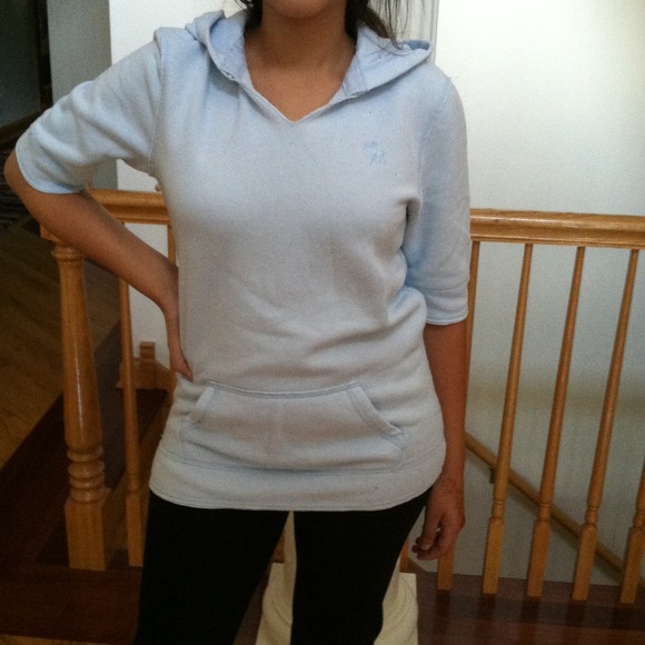 Sold to @leahrenay8 Abercrombie Baby blue hoodie