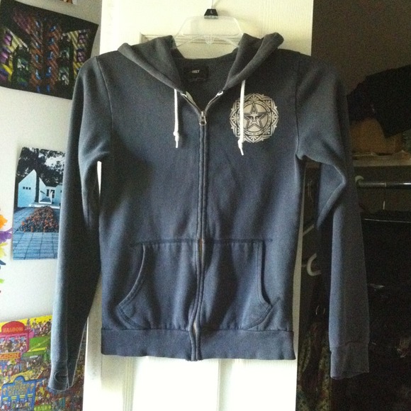 RESERVED @tpedersen Navy blue Obey zip up hoody