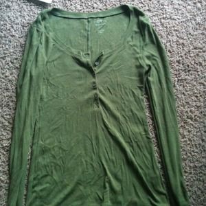 Sold! REDUCED Olive Green Henley