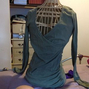 Michael stars sage green long sleeve shirt