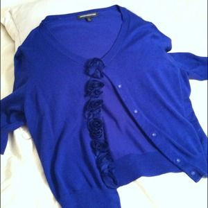 Blue cardigan