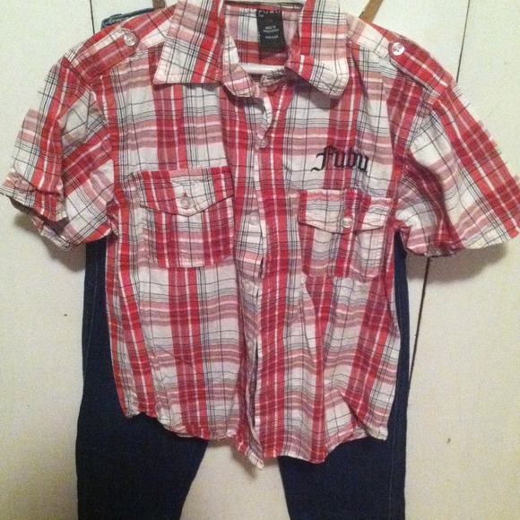 Fubu Shirt and Jeans outfit
