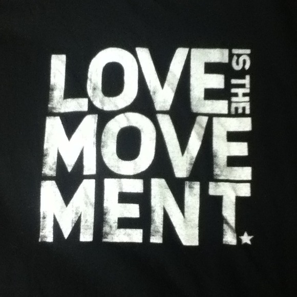 Love is the movement. TWLOHA inspired shirt.