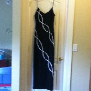 Morgan and co. Long black dress size 5/6