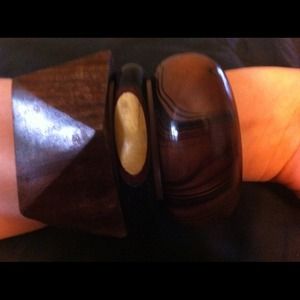 💚Reduced💚Wood Bangle set