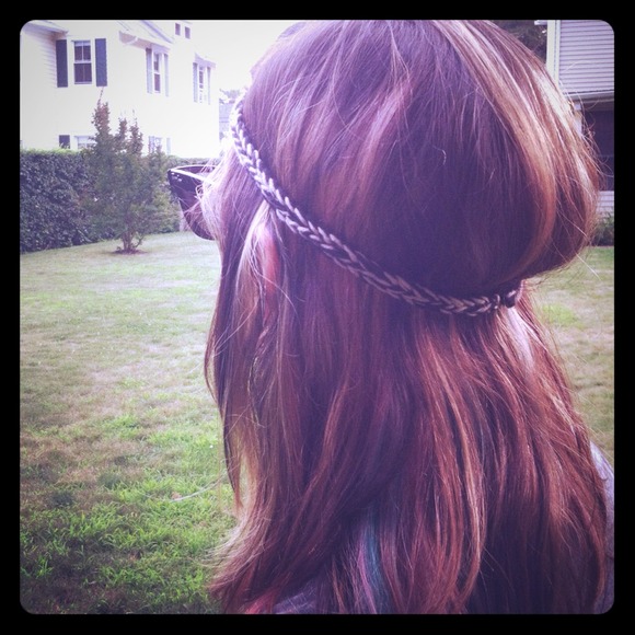 Hand knit hippie boho headband - made to order