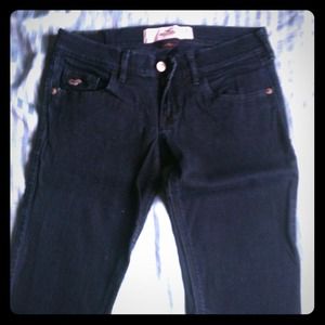 Dark Blue Hollister Skinnies.