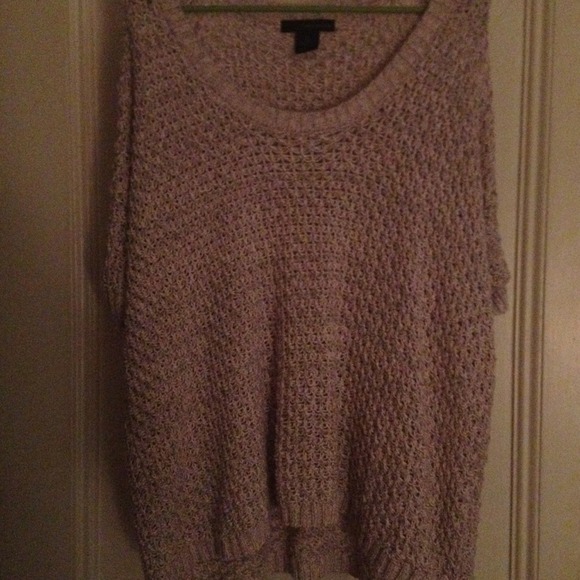 Calvin Klein short sleeve woven sweater
