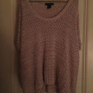 Calvin Klein short sleeve woven sweater