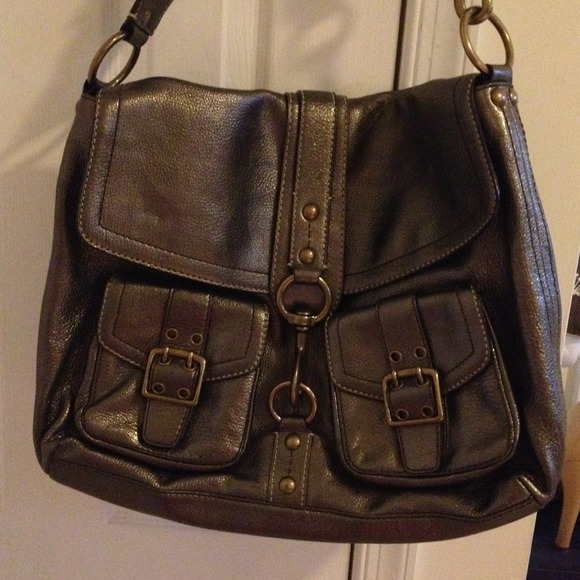 Reduced!! Coach metallic handbag