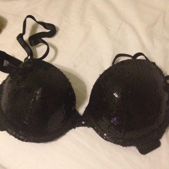 Black Sequin Bra + Chloe Top