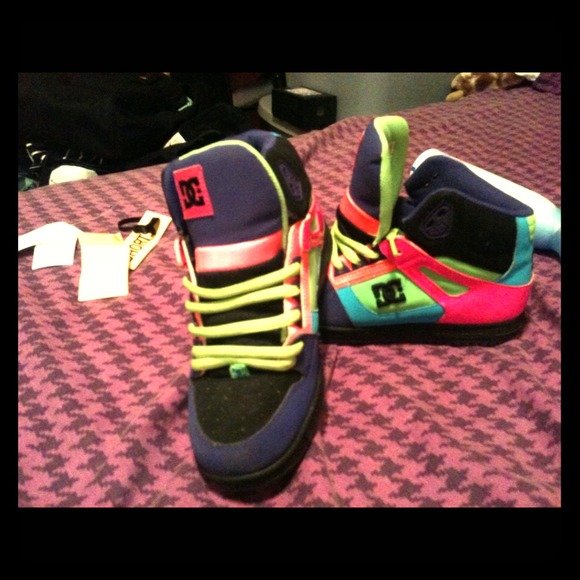 colorful dc high tops