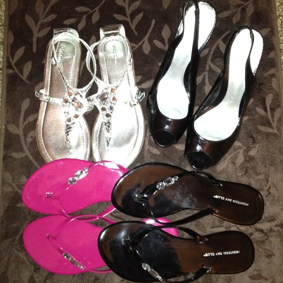 🎉SOLD to @jadelove26 ...3 pairs of sandals🎉