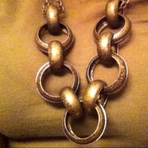 Brass chain necklace