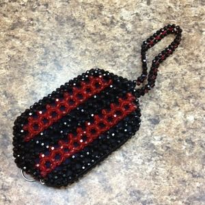 Cute beaded small pouch