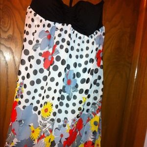 Floral & black dress :)