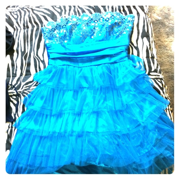 Dresses & Skirts - blue sequin formal dress Dresses & Skirts - blue sequin formal dress
