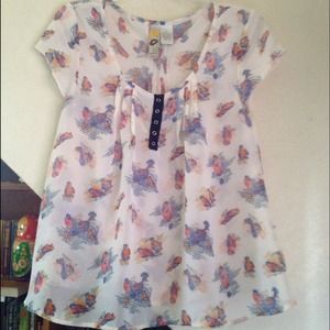 Baby doll patterned top by Mimi chica