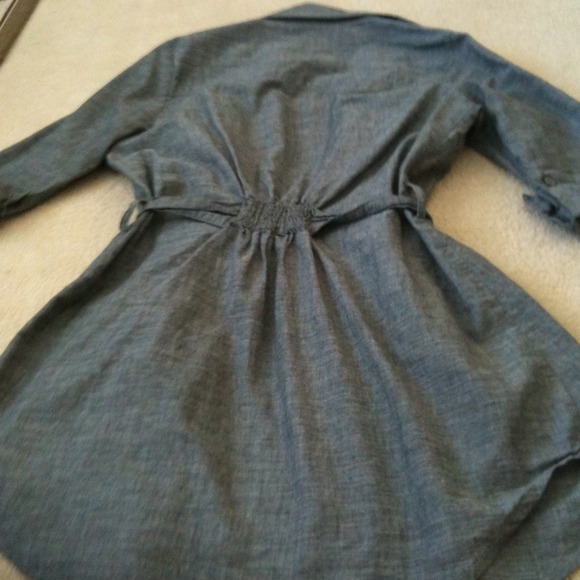 *sold to budderflieschick* chambray shirt tunic - Picture 3 of 3