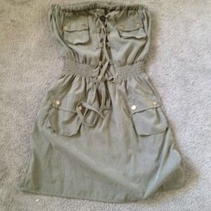 BRAND NEW!! Cute army green jumper Dress