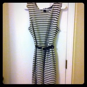 Black and cream dress