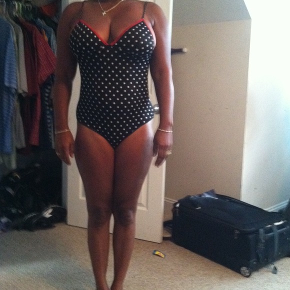 Beautiful bathing suit I got in Mexico.