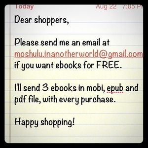 FREE ebooks with purchases.